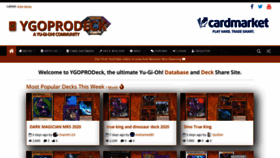 What Ygoprodeck.com website looked like in 2020 (5 years ago)