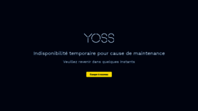 What Yoss.com website looked like in 2020 (3 years ago)