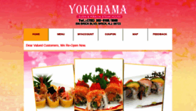 What Yokohamahibachisushi.com website looked like in 2020 (3 years ago)