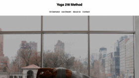 What Yoga216.com website looked like in 2020 (3 years ago)