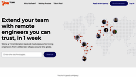 What Youteam.io website looked like in 2020 (3 years ago)