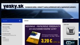 What Yasky.sk website looked like in 2020 (3 years ago)
