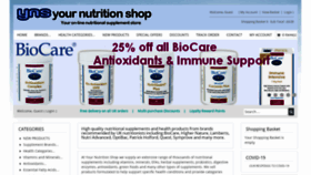 What Yournutritionshop.co.uk website looked like in 2020 (3 years ago)