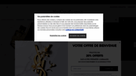 What Yslbeauty.fr website looked like in 2020 (5 years ago)
