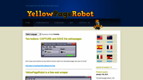 What Yellowpagerobot.com website looked like in 2020 (3 years ago)