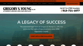 What Younginjurylaw.com website looked like in 2020 (3 years ago)