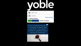 What Yoble.us website looked like in 2020 (3 years ago)