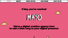 What Yo-mayo.com website looked like in 2020 (3 years ago)