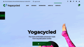 What Yogacycledwear.com website looked like in 2020 (3 years ago)