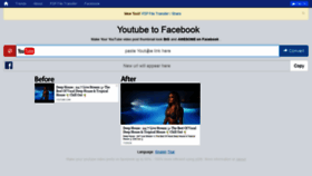 What Yt2fb.in website looked like in 2020 (3 years ago)