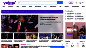 What Yahoo.no website looked like in 2020 (3 years ago)