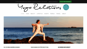 What Yogarelations.com website looked like in 2020 (3 years ago)