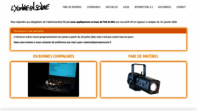 What Yonneenscene.fr website looked like in 2020 (3 years ago)