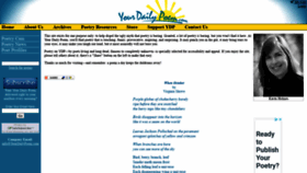 What Yourdailypoem.com website looked like in 2020 (3 years ago)