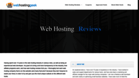 What Yourwebhostinggeek.com website looked like in 2020 (3 years ago)