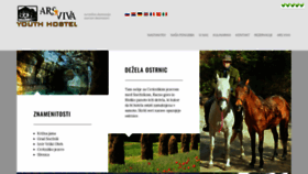 What Youth-hostel-ars-viva.si website looked like in 2020 (3 years ago)