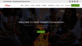 What Yogatherapyfoundation.com website looked like in 2020 (3 years ago)