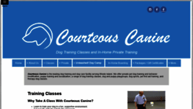 What Yourcourteouscanine.com website looked like in 2020 (3 years ago)