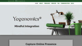 What Yoganomics.net website looked like in 2020 (3 years ago)