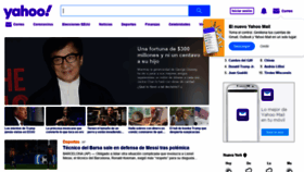 What Yahoo.com.mx website looked like in 2020 (3 years ago)