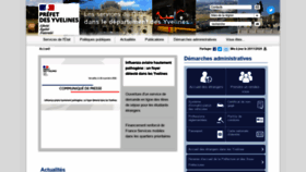 What Yvelines.gouv.fr website looked like in 2020 (3 years ago)
