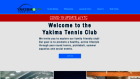 What Yakimatennis.com website looked like in 2020 (3 years ago)