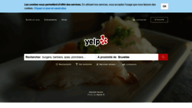 What Yelp.be website looked like in 2020 (3 years ago)