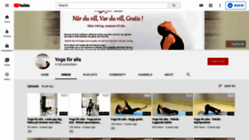 What Yogaforalla.se website looked like in 2020 (3 years ago)