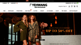 What Yehwang.com website looked like in 2020 (3 years ago)