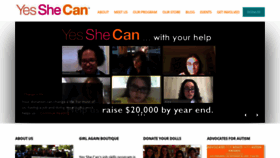 What Yesshecaninc.org website looked like in 2020 (3 years ago)