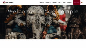 What Yogtemple.com website looked like in 2020 (3 years ago)