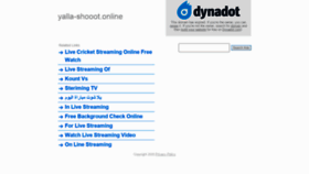 What Yalla-shooot.online website looked like in 2020 (3 years ago)