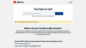 What Ymp3.pro website looked like in 2021 (3 years ago)