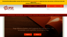 What Yogaalliance.org website looked like in 2021 (3 years ago)