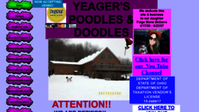 What Yeagerspoodlesanddoodles.com website looked like in 2021 (3 years ago)