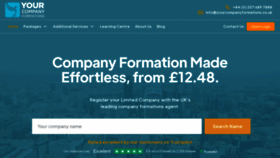 What Yourcompanyformations.co.uk website looked like in 2021 (4 years ago)