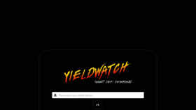 What Yieldwatch.net website looked like in 2021 (3 years ago)