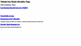 What Yehudaheraldry.com website looked like in 2021 (3 years ago)