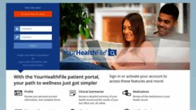 What Yourhealthfile.com website looked like in 2021 (3 years ago)