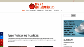What Yummyvegetarianrecipes.com website looked like in 2021 (3 years ago)