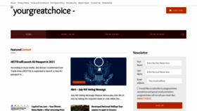 What Yourgreatchoice.com website looked like in 2021 (3 years ago)