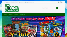 What Youngscientists.com.sg website looked like in 2021 (3 years ago)