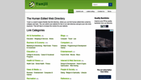 What Yunjii.com website looked like in 2021 (3 years ago)
