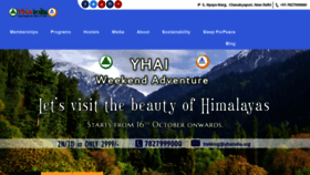 What Yhaindia.org website looked like in 2021 (3 years ago)