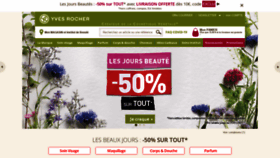 What Yves-rocher.fr website looked like in 2021 (3 years ago)