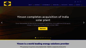 What Yinson.com website looked like in 2021 (3 years ago)