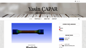 What Yasincapar.com website looked like in 2021 (3 years ago)