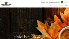 What Yaprakseramik.com.tr website looked like in 2021 (3 years ago)