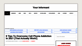 What Yourinformant.com website looked like in 2021 (3 years ago)