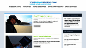 What Yourdronereviews.com website looked like in 2021 (3 years ago)